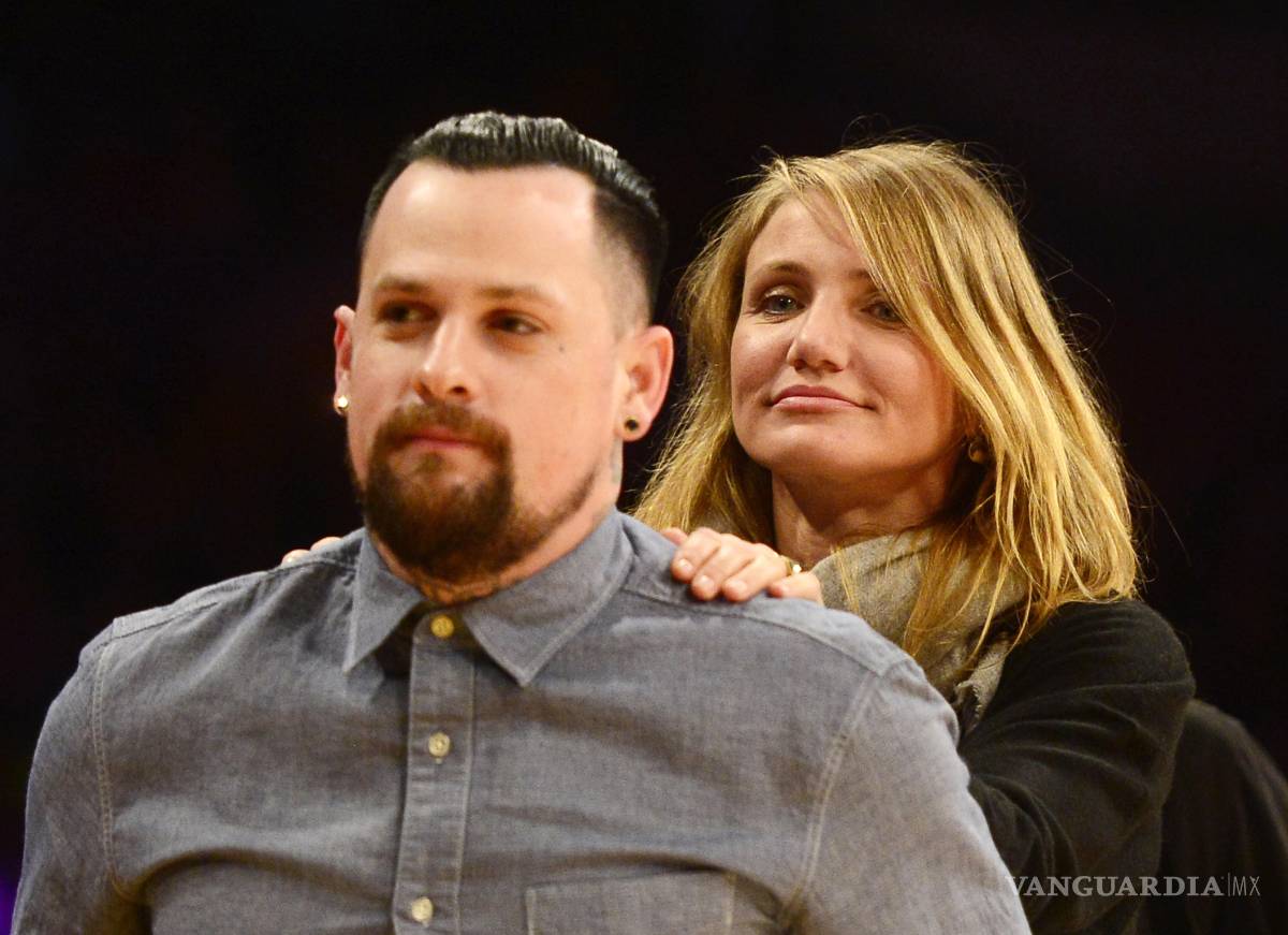 $!Cameron Diaz y su esposo, Benji Madden en una imagen de archivo. Ambos comenzaron su relación en 2014 y apenas un año después contrajeron matrimonio.