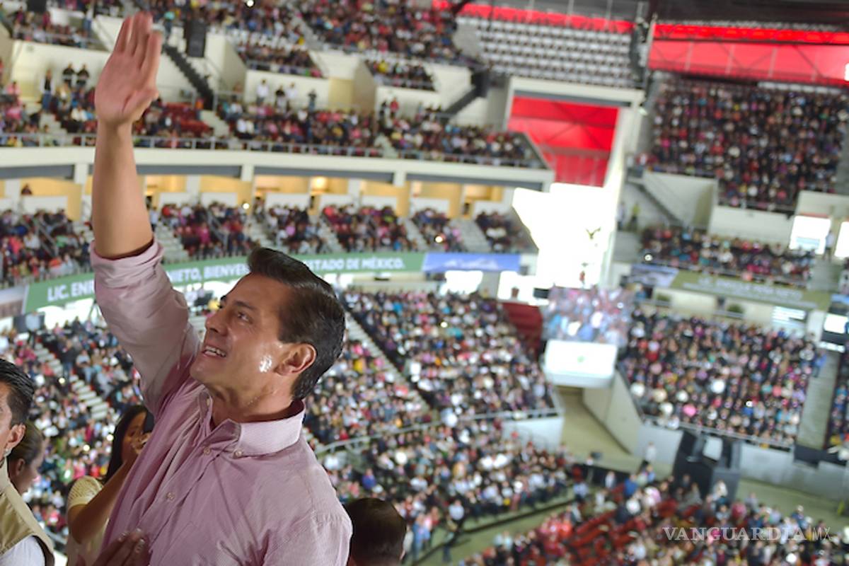 Peña y Eruviel gastan 600 millones en auditorio; lo abandonan en 40 días… y hoy sólo lo usa el PRI