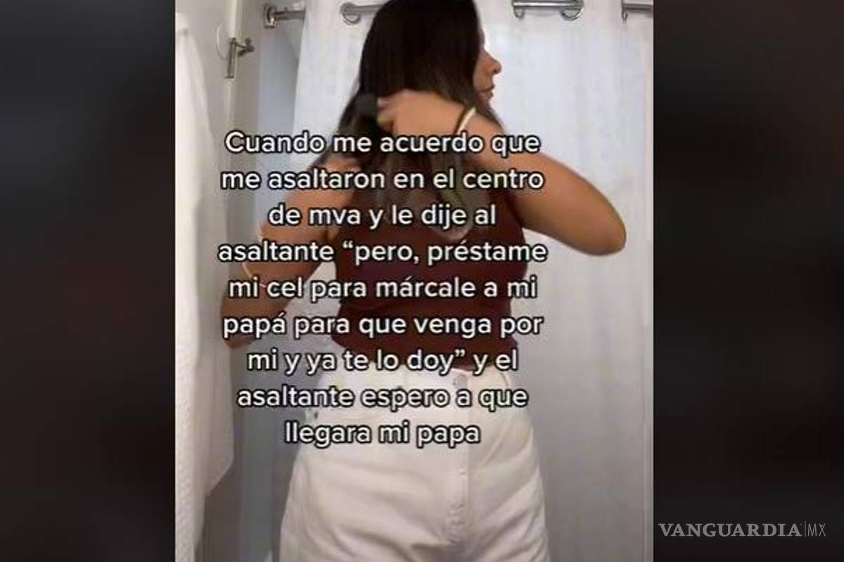 Monclova: ladrón se compadece de joven que acababa de asaltar... y hasta la acompaña mientras llegan por ella