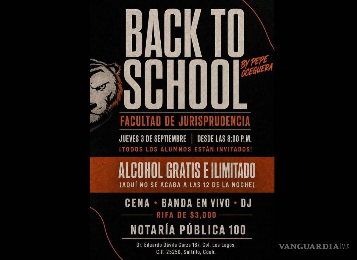 $!En redes sociales circuló una invitación a un evento con ‘alcohol gratis e ilimitado’.