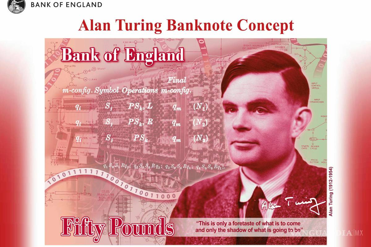Alan Turing es el rostro del nuevo billete de 50 libras