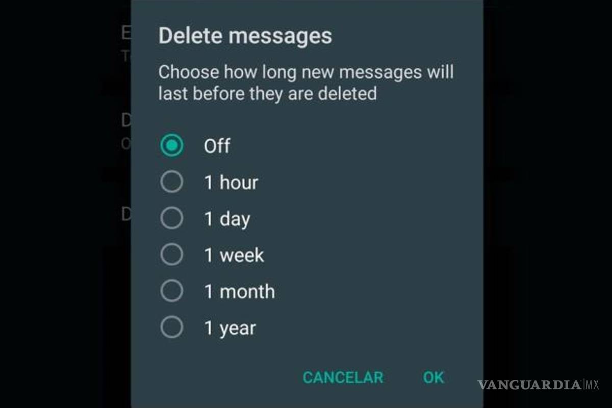 Así funciona el 'autodestruir mensajes' de WhatsApp