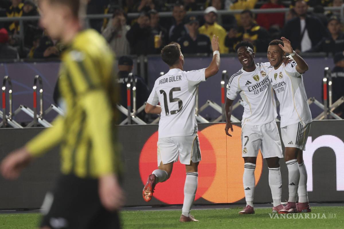 Real Madrid arrasa al Kairat Almaty en Champions con hattrick de Mbappé