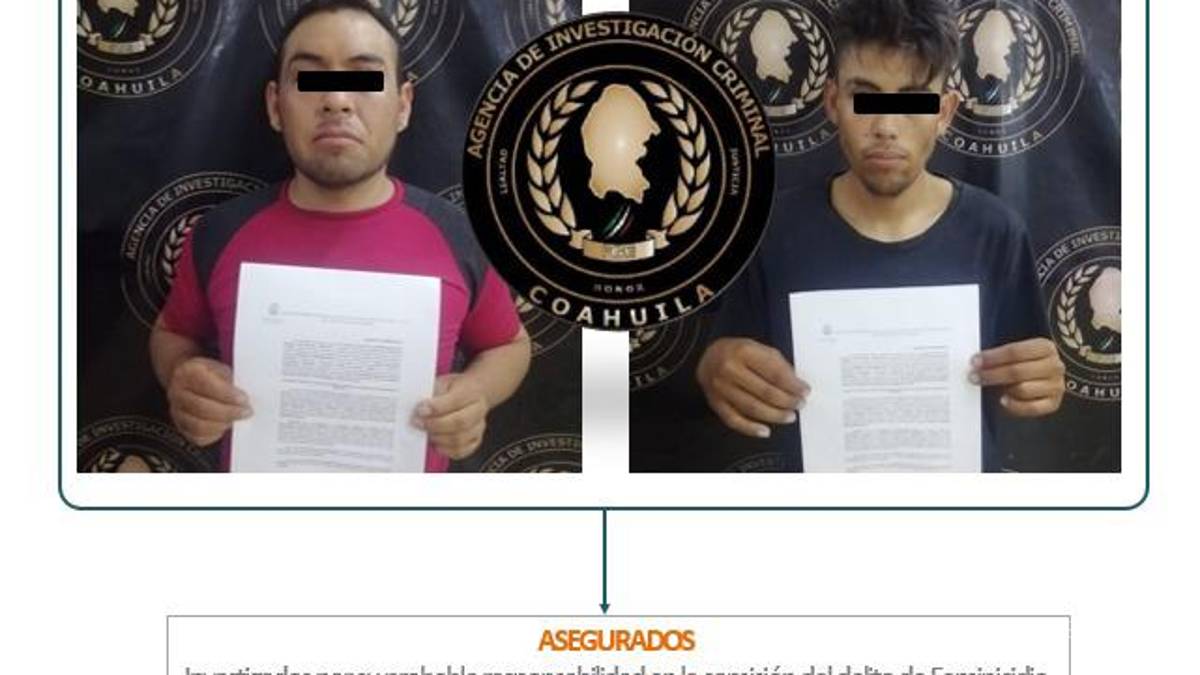 FGE presenta detenidos en Torreón por robo de vehículos con violencia y feminicido