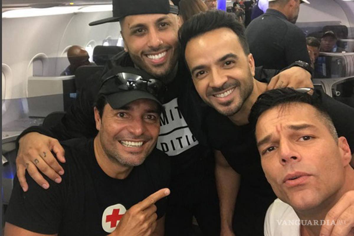 Ricky Martin, Chayanne, Luis Fonsi y Nicky Jam viajan juntos a Puerto Rico para ayudar a damnificados por huracán María
