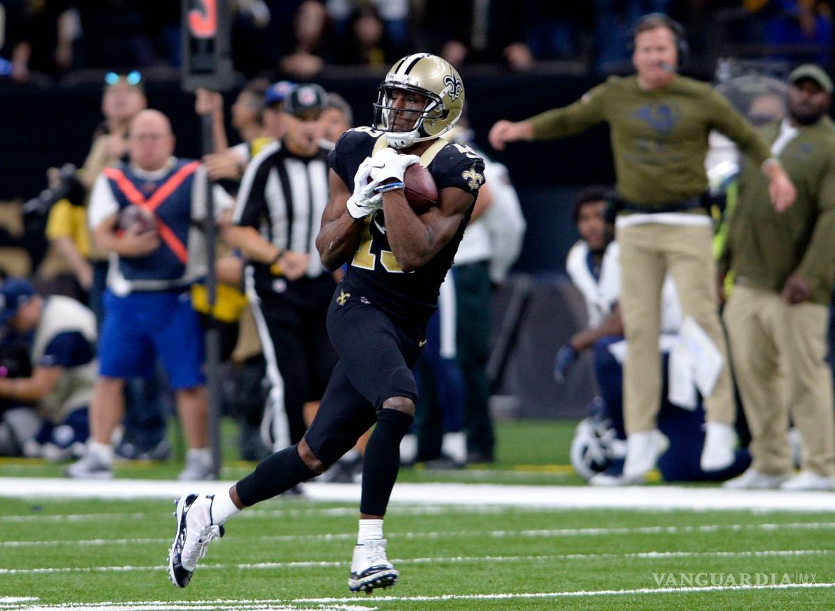 $!Con una peculiar celebración de Michael Thomas, los Saints frenan el invicto de los Rams y ahora ellos son los invencibles