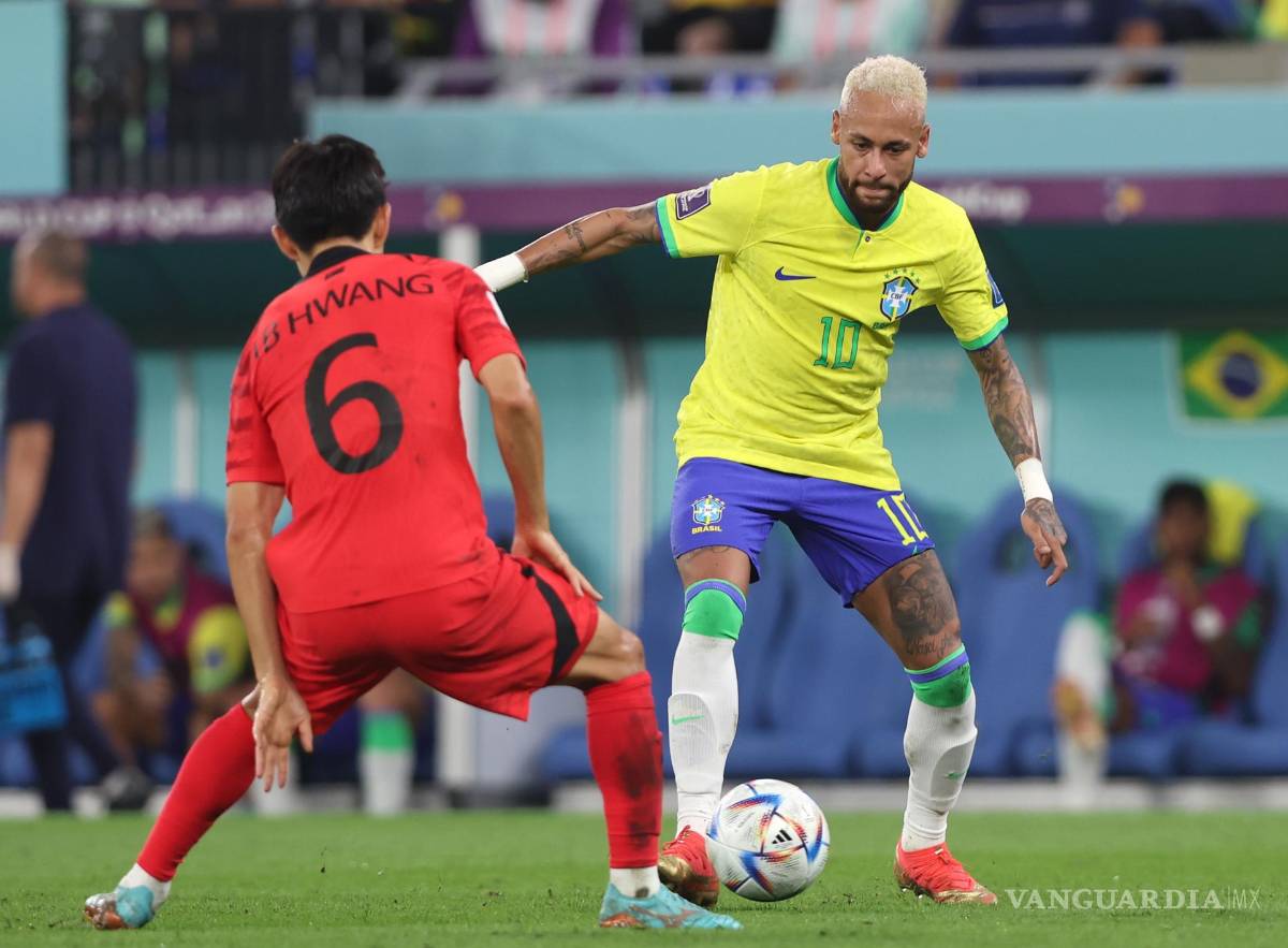 $!Neymar regresó a las canchas tras su lesión en el primer partido de Qatar.