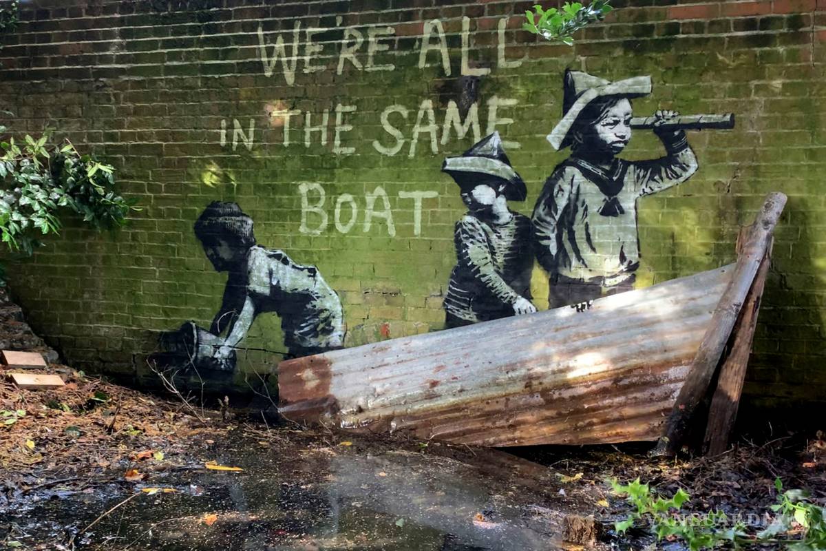 Aparecen en el este de Inglaterra varias obras supuestamente de Banksy