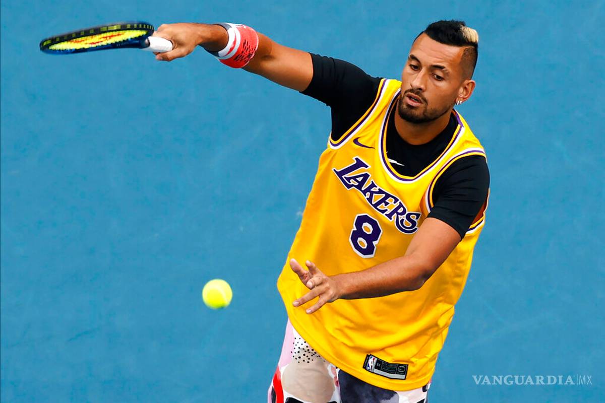El homenaje de Nick Kyrgios a Kobe Bryant en su partido ante Nadal en el Abierto de Australia
