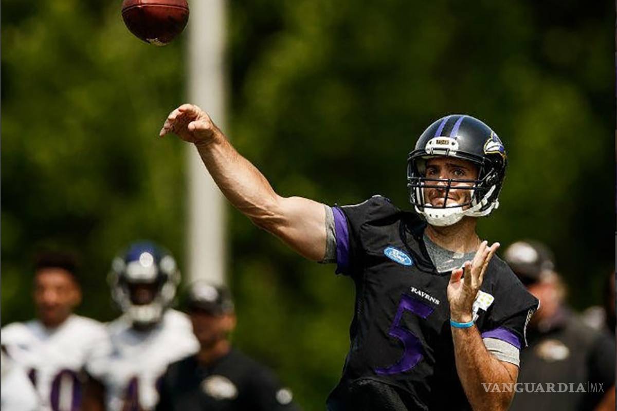 Ravens confirman que mariscal de campo Joe Flacco no jugará pretemporada