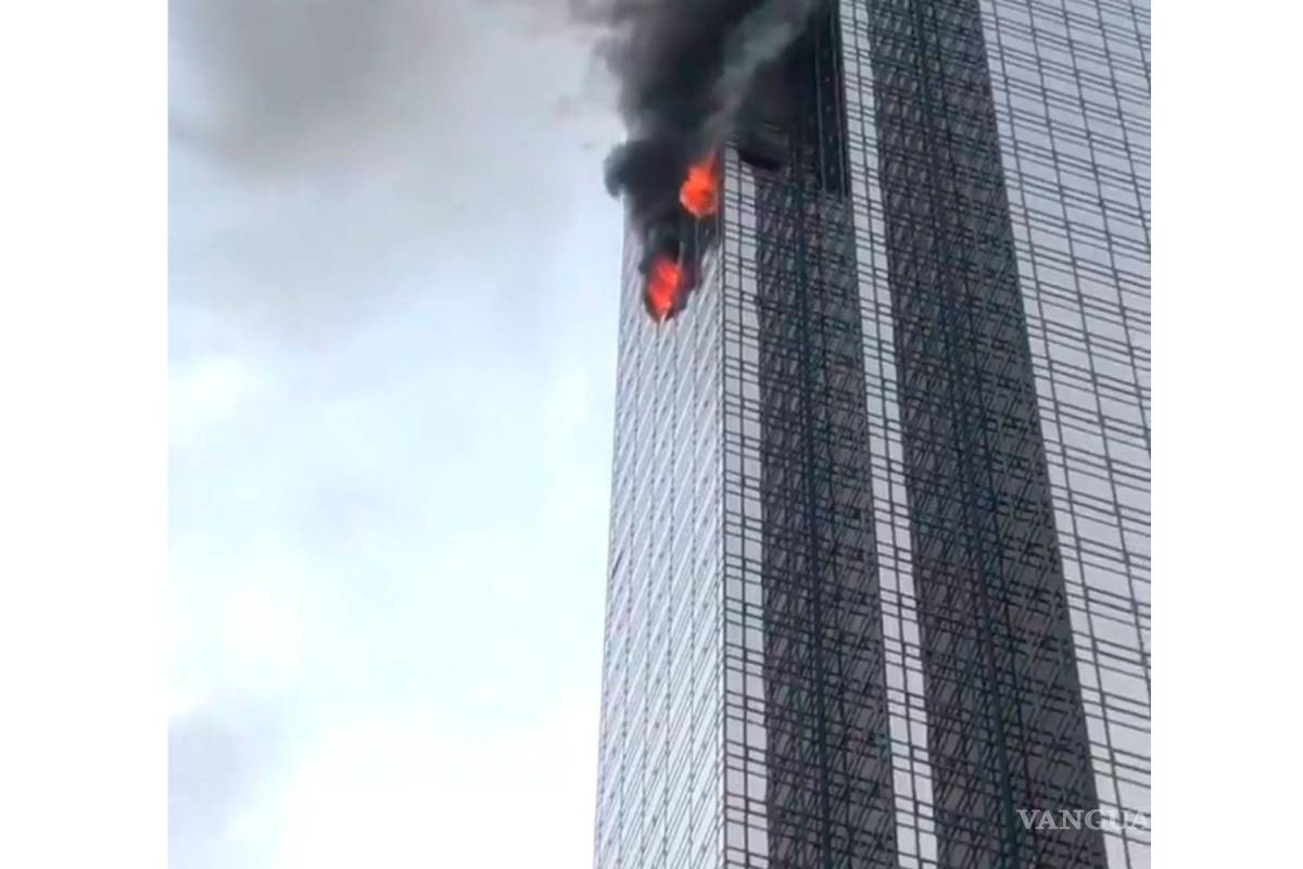 Confirman cuatro heridos por incendio en la Torre Trump