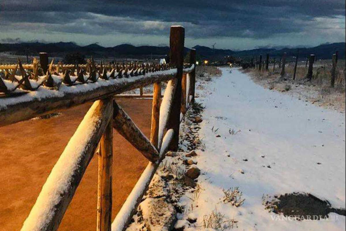 $!Arteaga se pinta de blanco en el último día del año