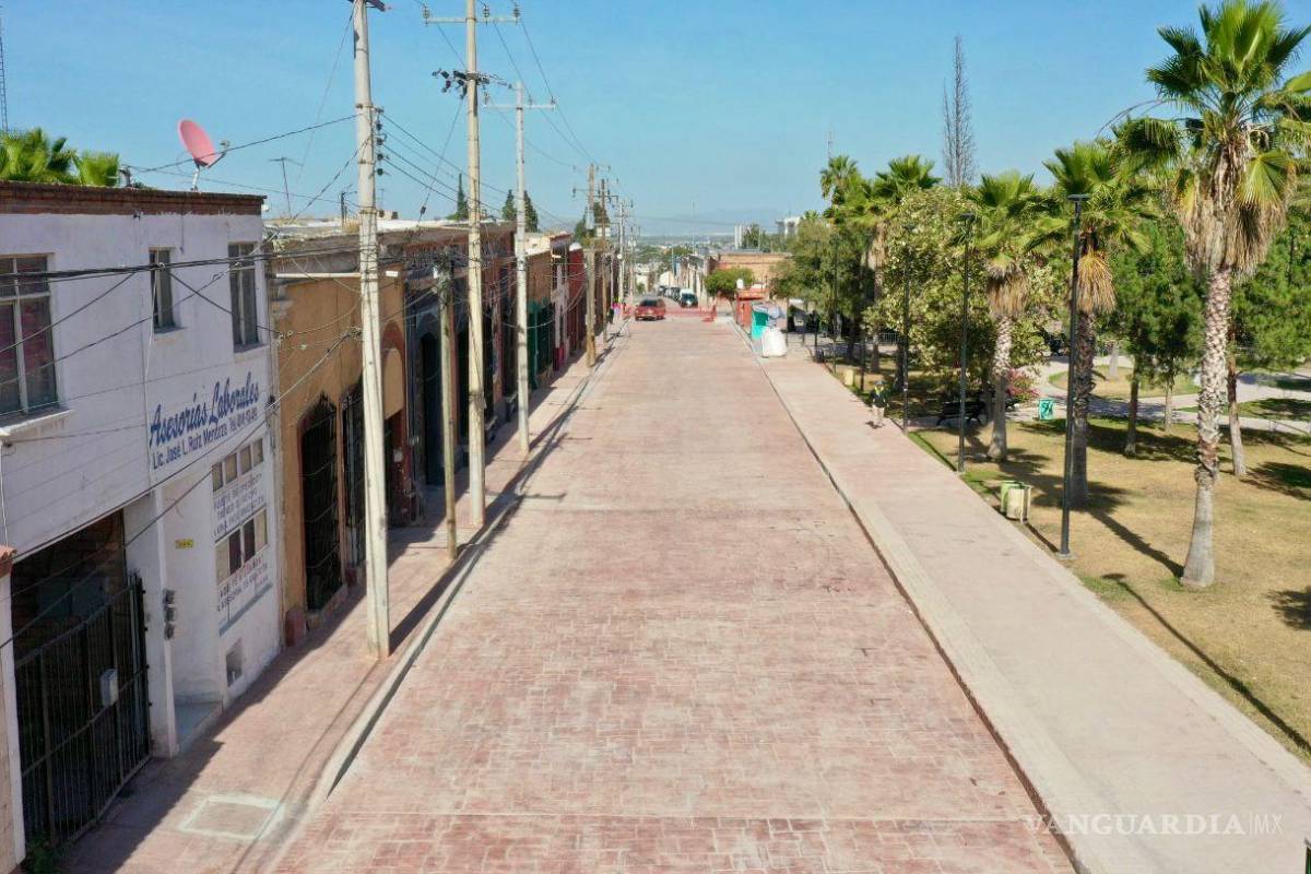 Trabajo de raíz, la rehabilitación de la calle General Cepeda, en Saltillo