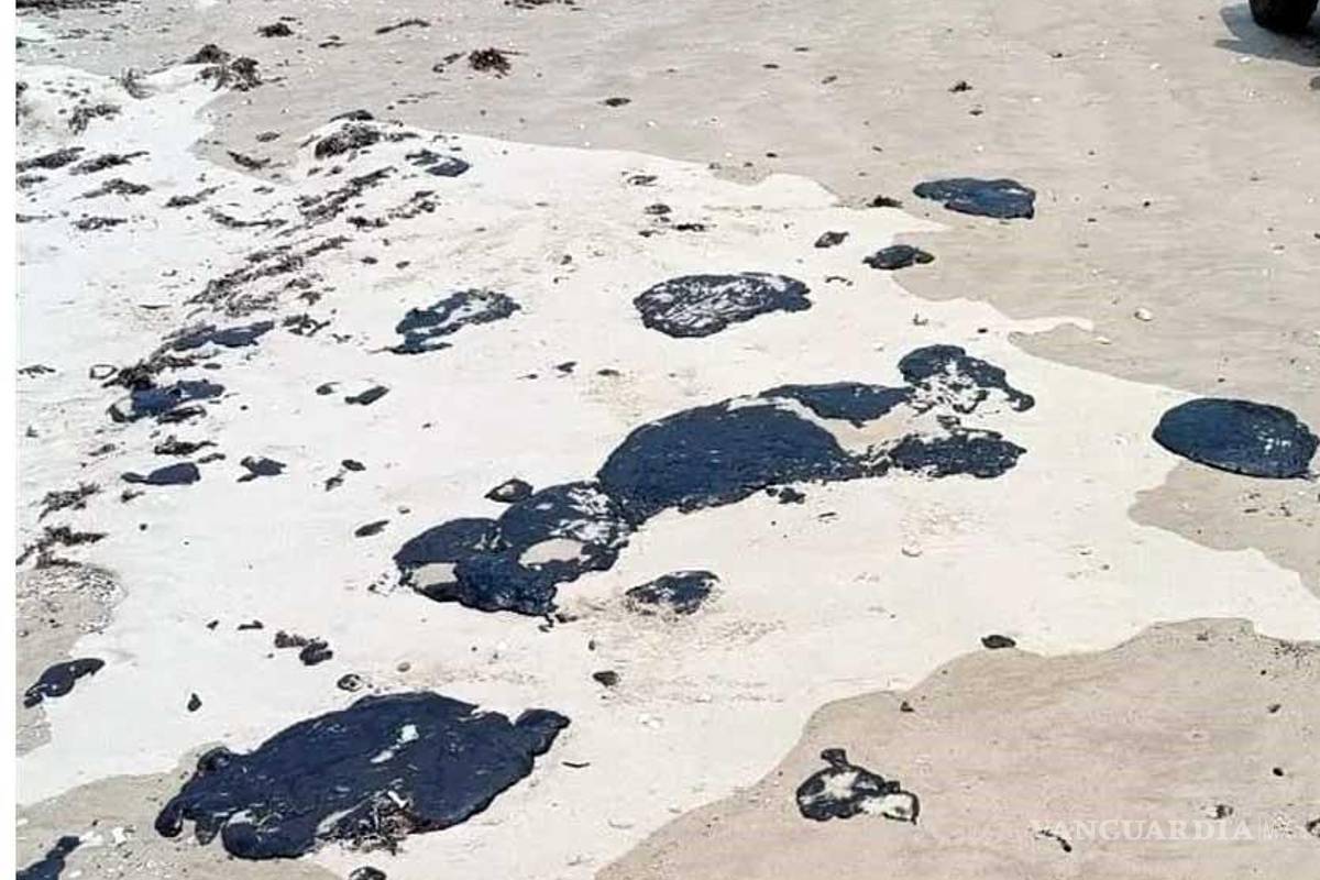Aparece chapopote en las playas de Tamaulipas