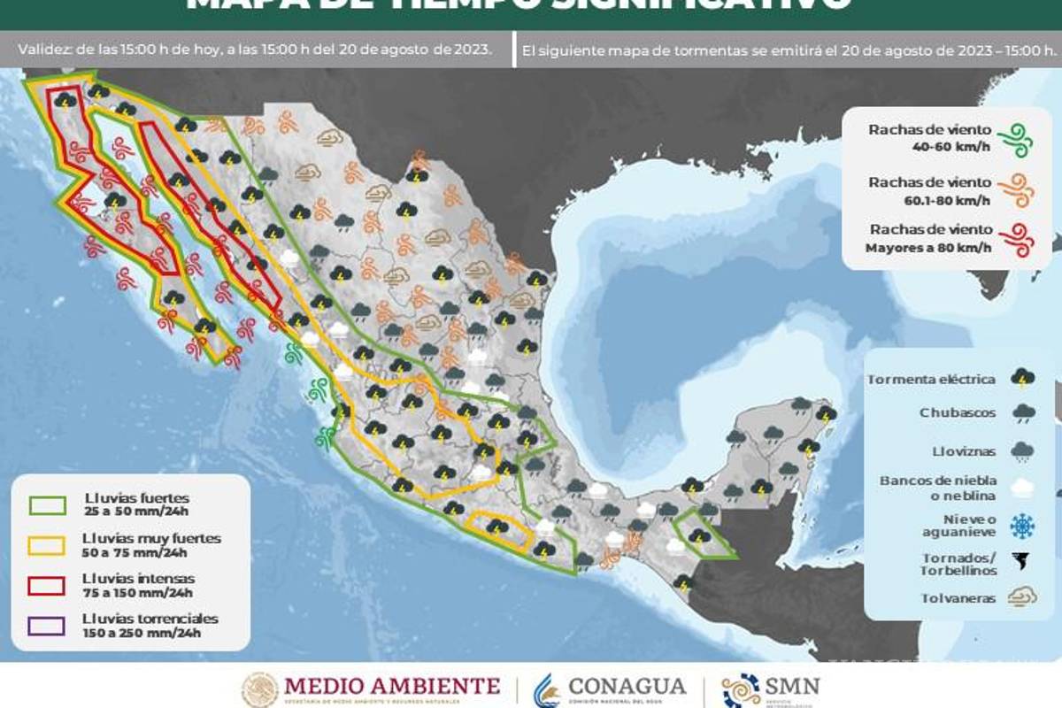 Huracán Hilary: Entérate cómo afectará en el regreso a clases de estos estados, advierte la Conagua