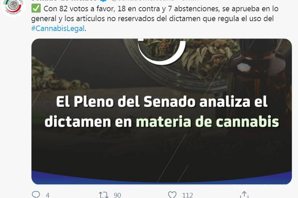 $!Avalan uso lúdico de la mariguana en México