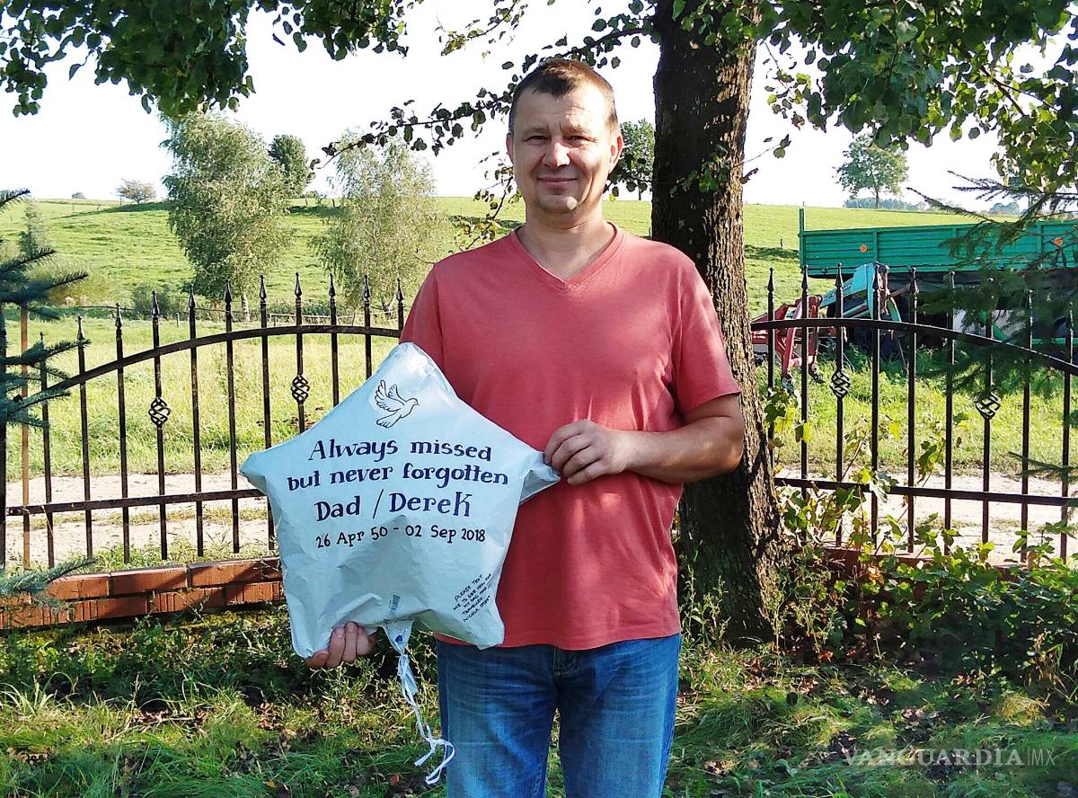 $!Globo soltado en Inglaterra cruza mar y tierra hasta llegar a Polonia