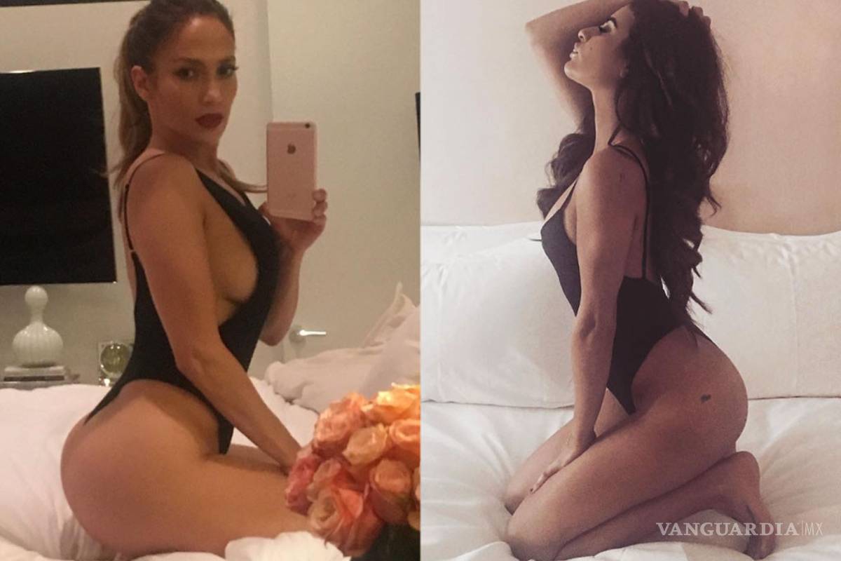 Lea Michele y Jennifer López suben idénticas fotos sexys