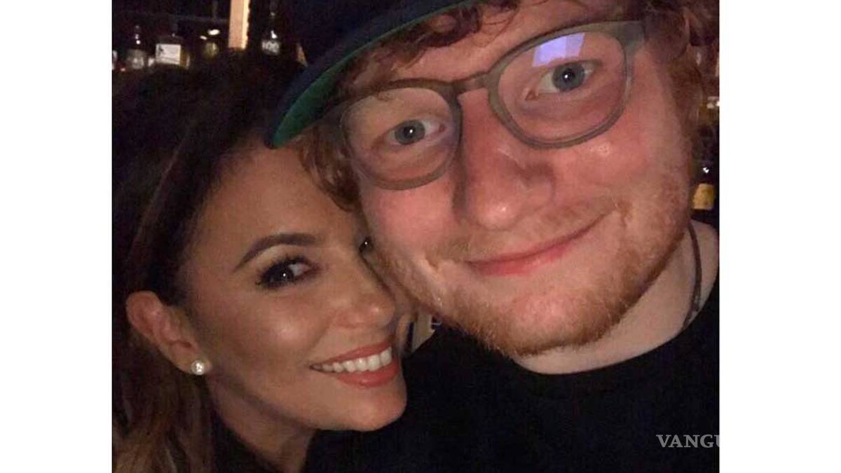 Eva Longoria presume encuentro con Ed Sheeran tras declarar su obsesión por él