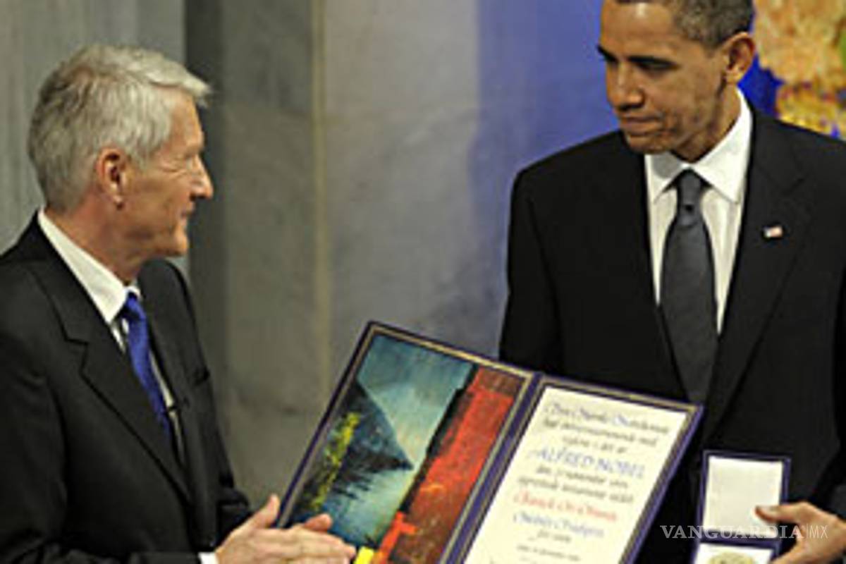 Recibe Obama el Premio Nobel de la Paz