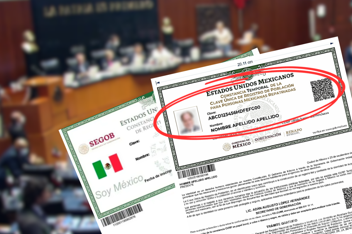 Frenan ley propuesta por Morena para crear la CURP con fotografía y huellas dactilares en México