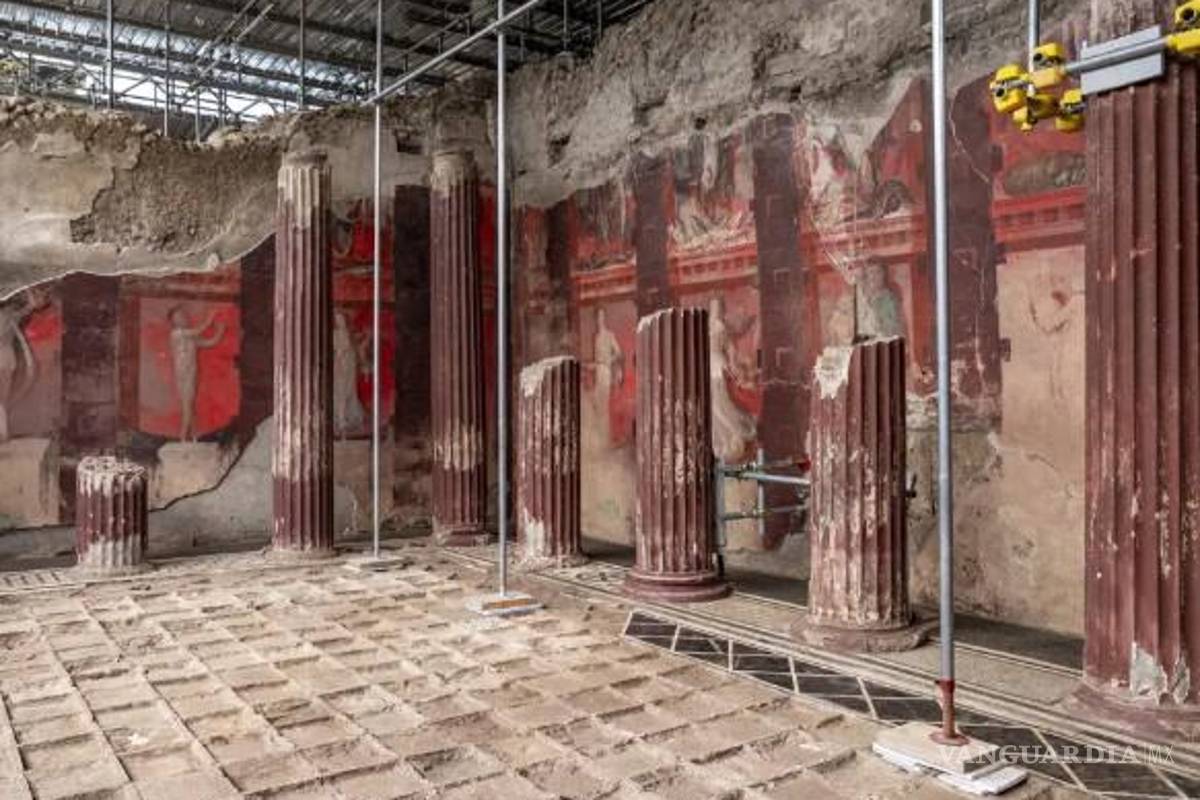 Descubren una misteriosa serie de pinturas en Pompeya vinculadas al dios griego Dioniso