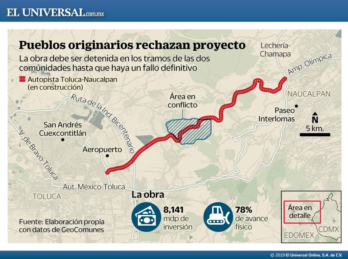 $!Otomíes reclaman a AMLO tierras expropiadas por EPN