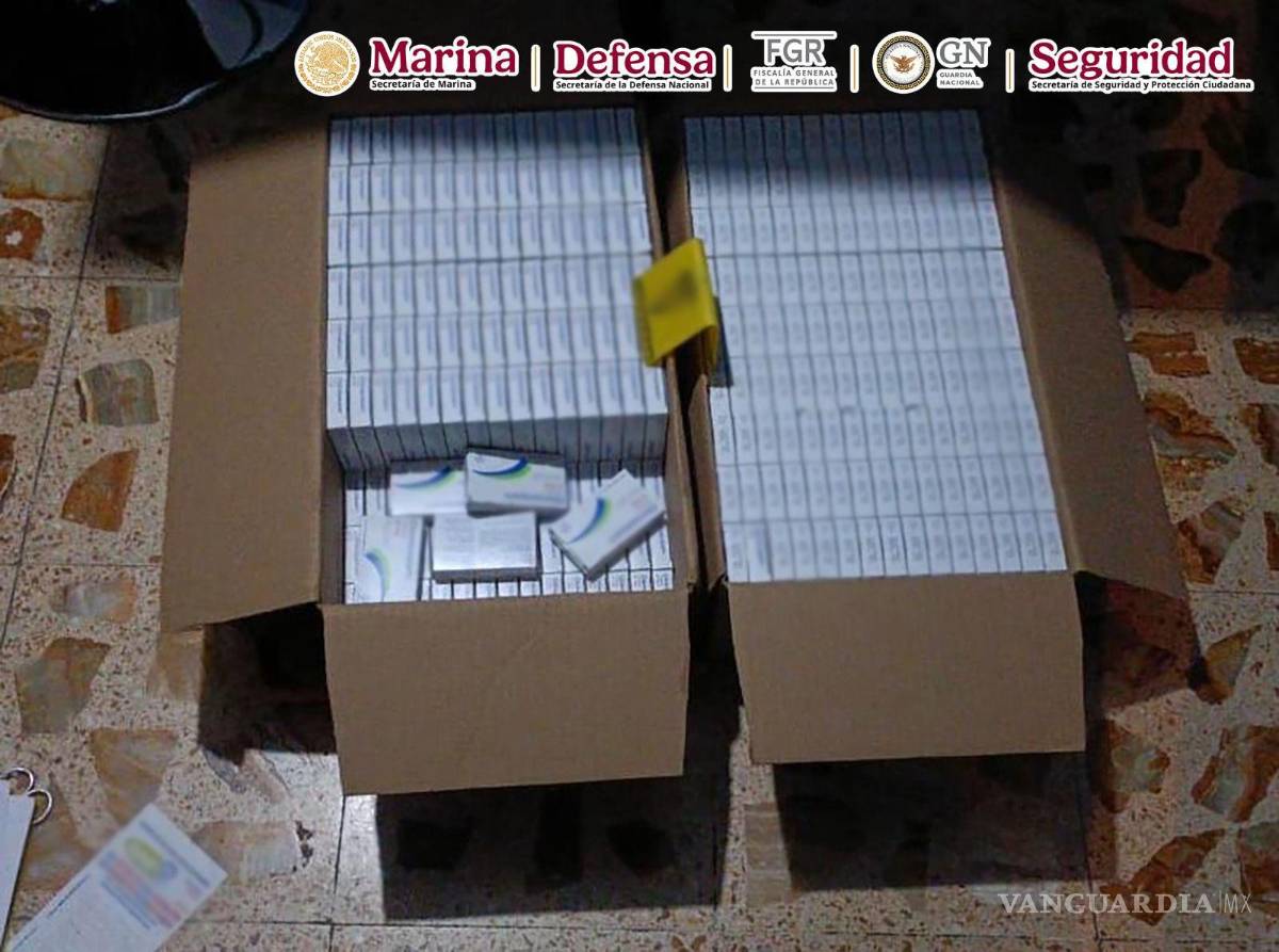 $!Cateo en Huixquilucan: aseguran 15 mil dosis de medicamento controlado, vacunas falsificadas y cocaína