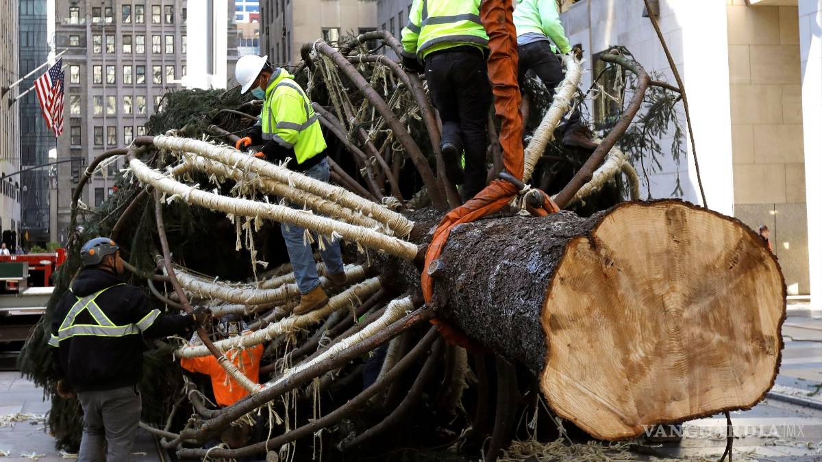 ¡Ya es Navidad! Llega a Nueva York árbol de Rockefeller Center