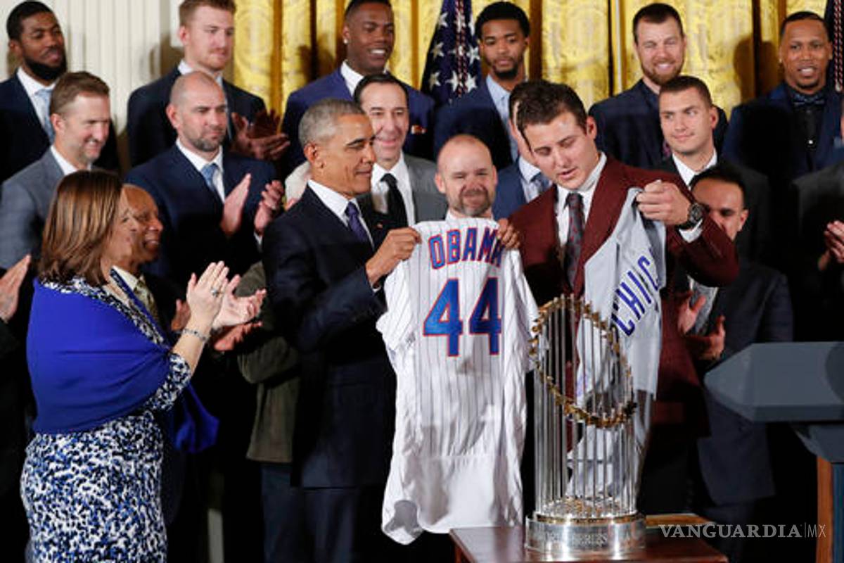 Los Cachorros de Chicago visitan a Obama en la Casa Blanca