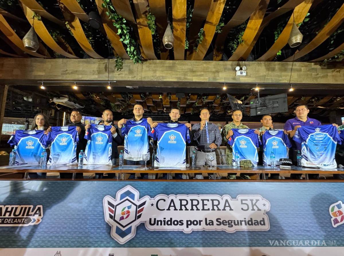 $!La Comisaría de Seguridad presentó la carrera “5K Unidos por la Seguridad” en un evento con autoridades de los tres niveles de gobierno.