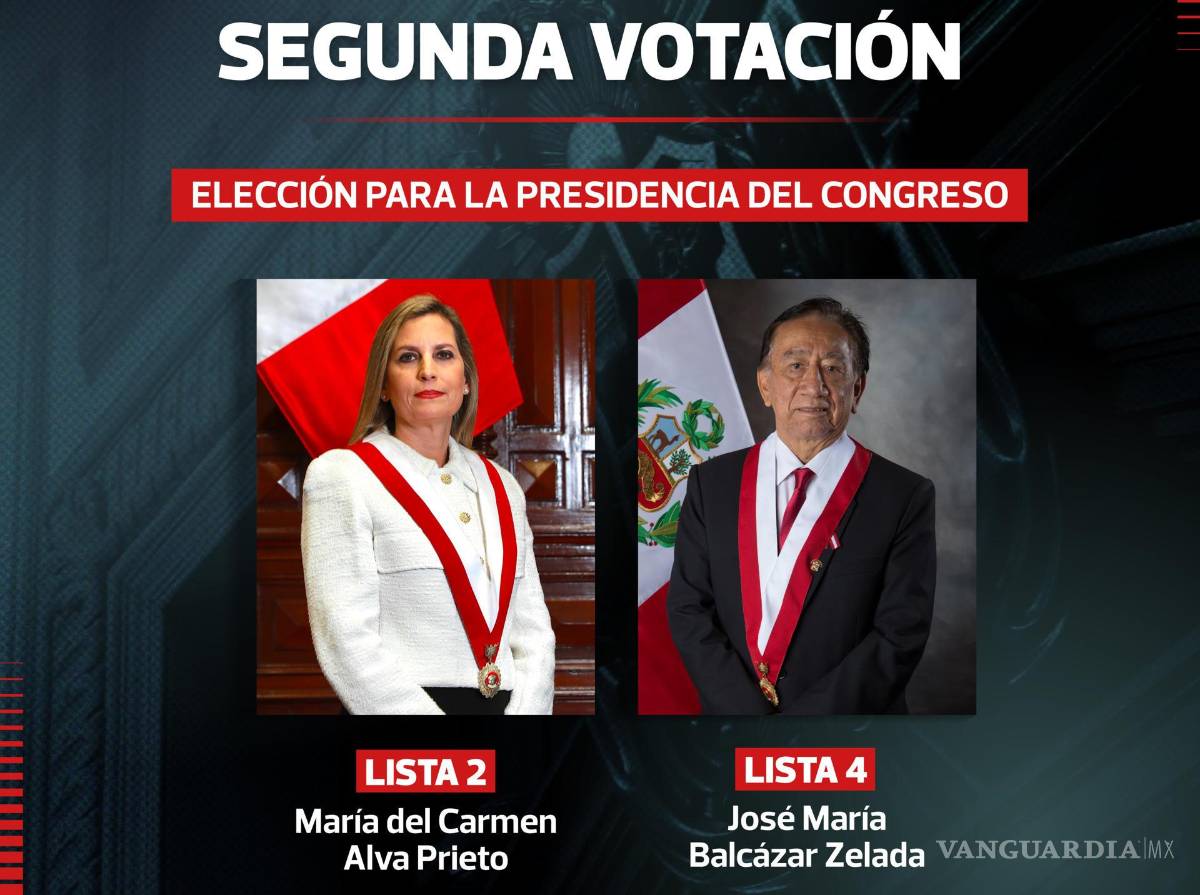 $!La congresista derechista María del Carmen Alva (i) y el legislador izquierdista José María Balcázar, disputaron en una segunda vuelta la Presidencia de Perú.