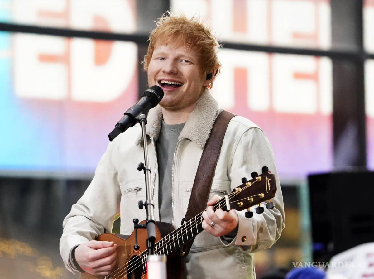$!Ed Sheeran se presenta en el programa “Today” de NBC en Nueva York el 9 de diciembre de 2021.