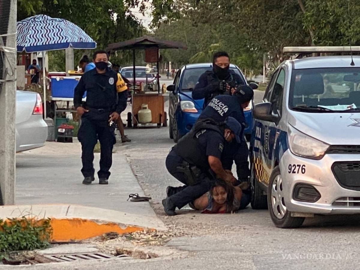 $!Era salvadoreña la mujer que murió tras ser sometida por policías en Tulum