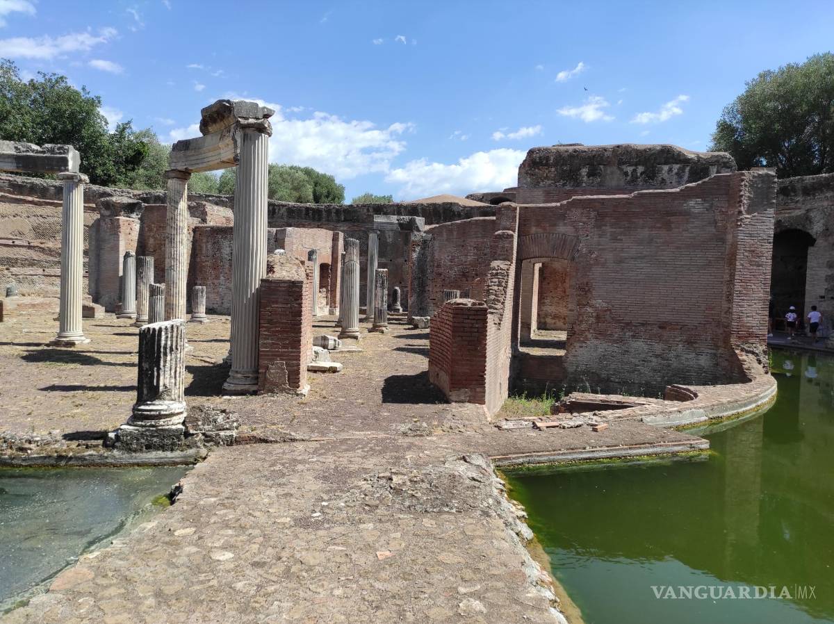 $!El llamado Teatro Marítimo de Villa Adriana, del complejo palaciego levantado a las afueras de Tívoli, cerca de Roma.