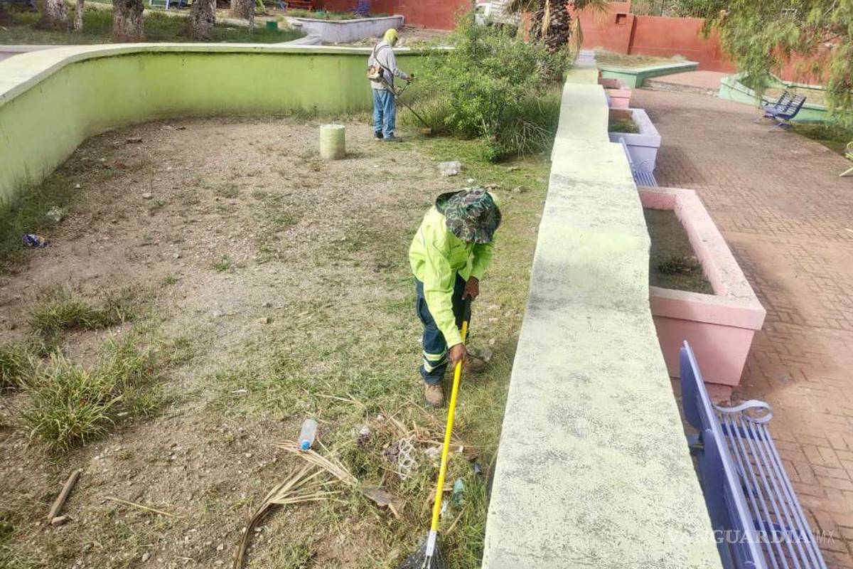 Prepararan amplio mantenimiento de plazas y áreas verdes de Saltillo