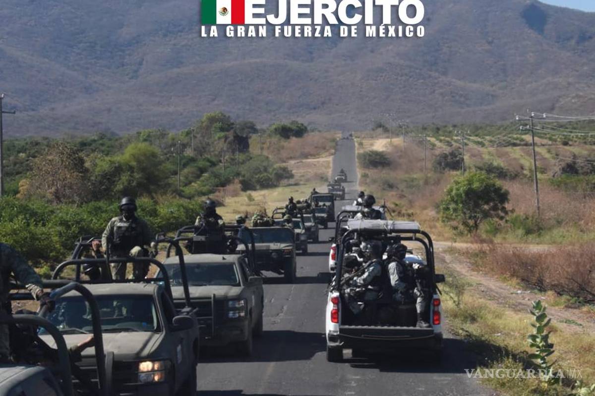 Finalmente el Ejército entra a localidades y caminos de Aguililla, en Michoacán