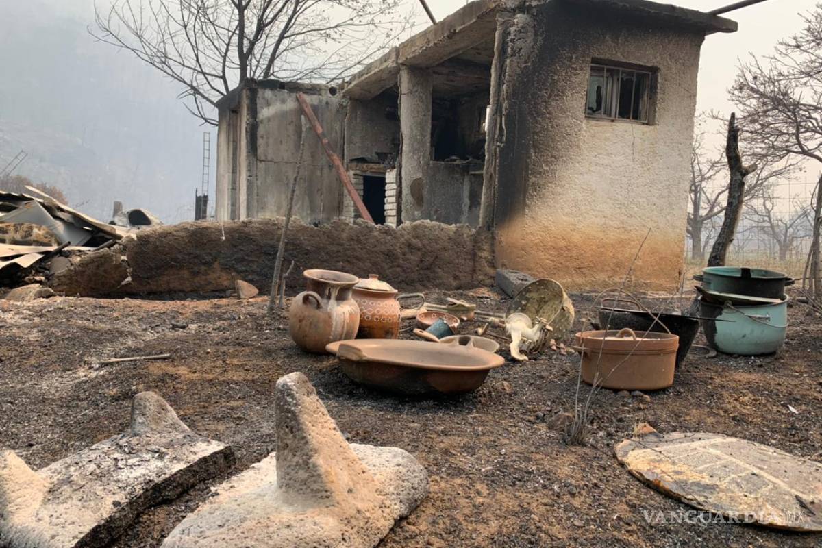 Lotes completos carbonizados por incendio en Arteaga; adultos mayores quedan desprotegidos