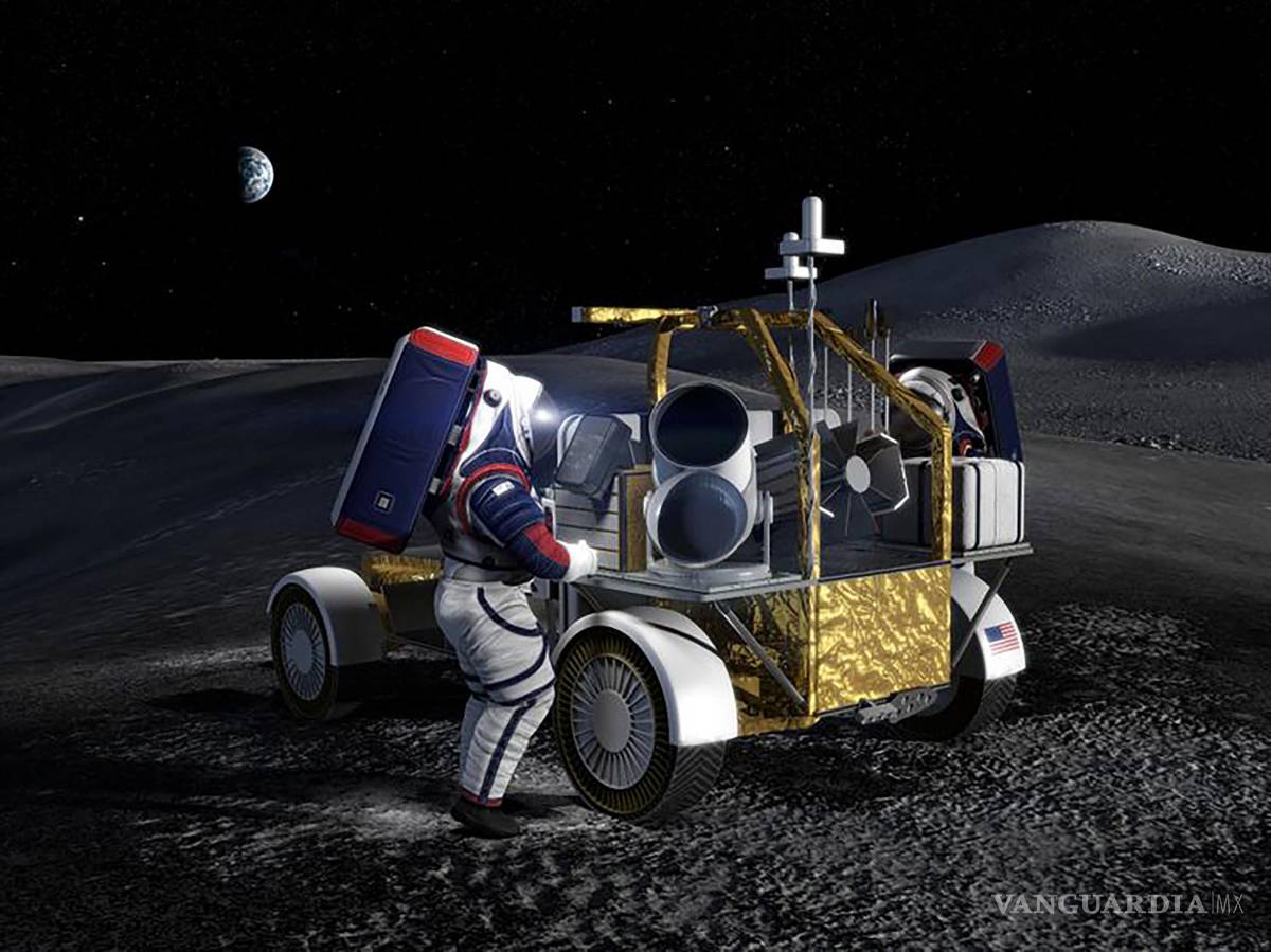 $!Una imagen proporcionada por Northrop Grumman muestra un concepto artístico del prototipo del rover lunar de la empresa.