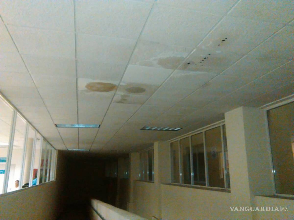 $!Lluvias revelan gran cantidad de goteras en el Centro Estatal del Adulto Mayor en Saltillo