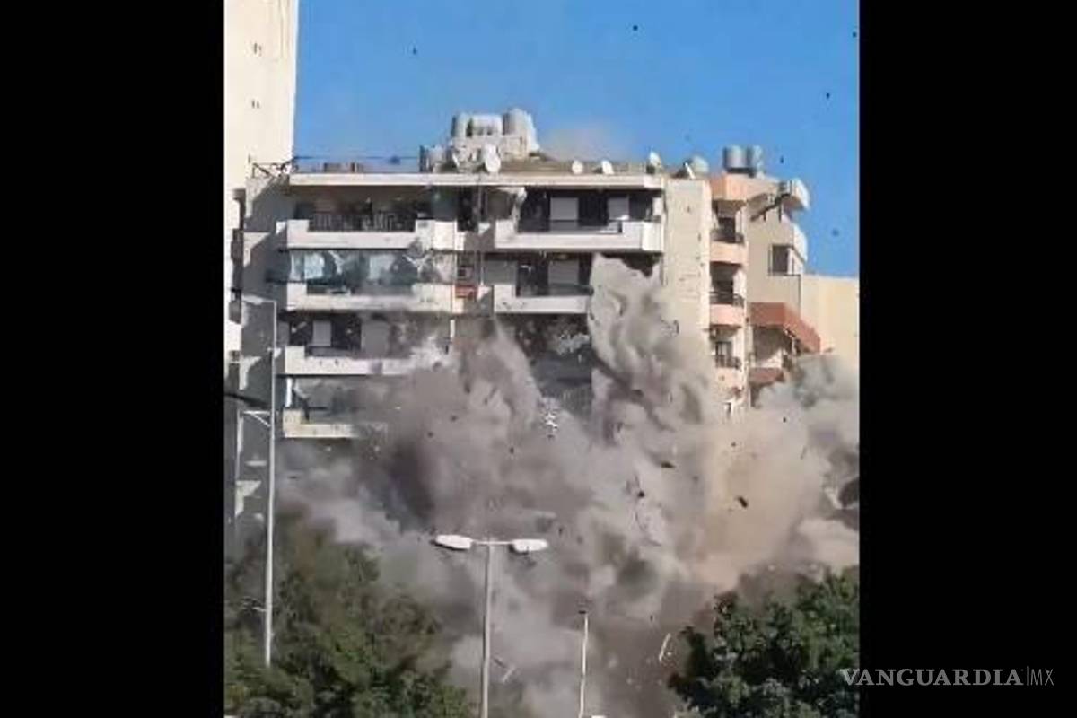 Captan el momento de un ataque aéreo israelí a un edificio residencial de Beirut