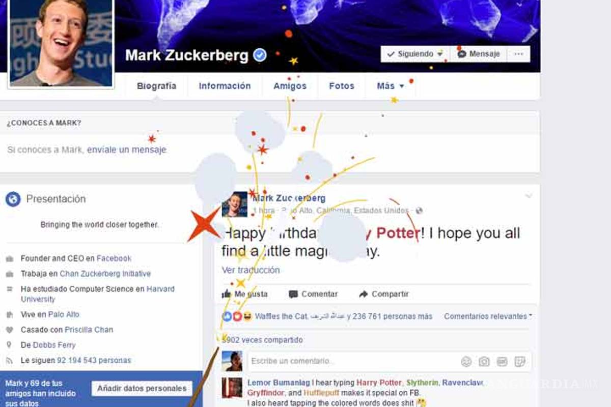 Facebook se une a la celebración por los 20 años de Harry Potter