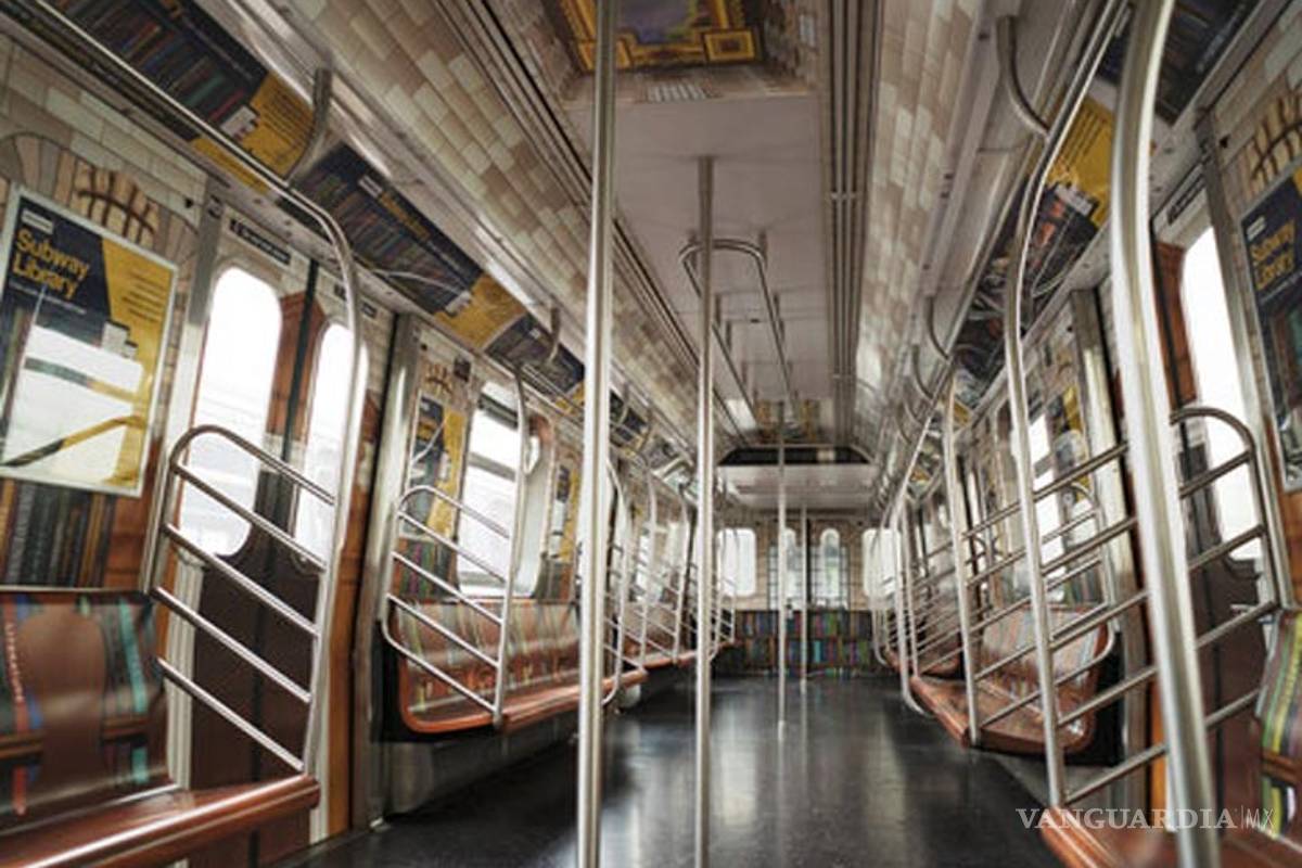 Nueva York convierte vagón del metro en biblioteca