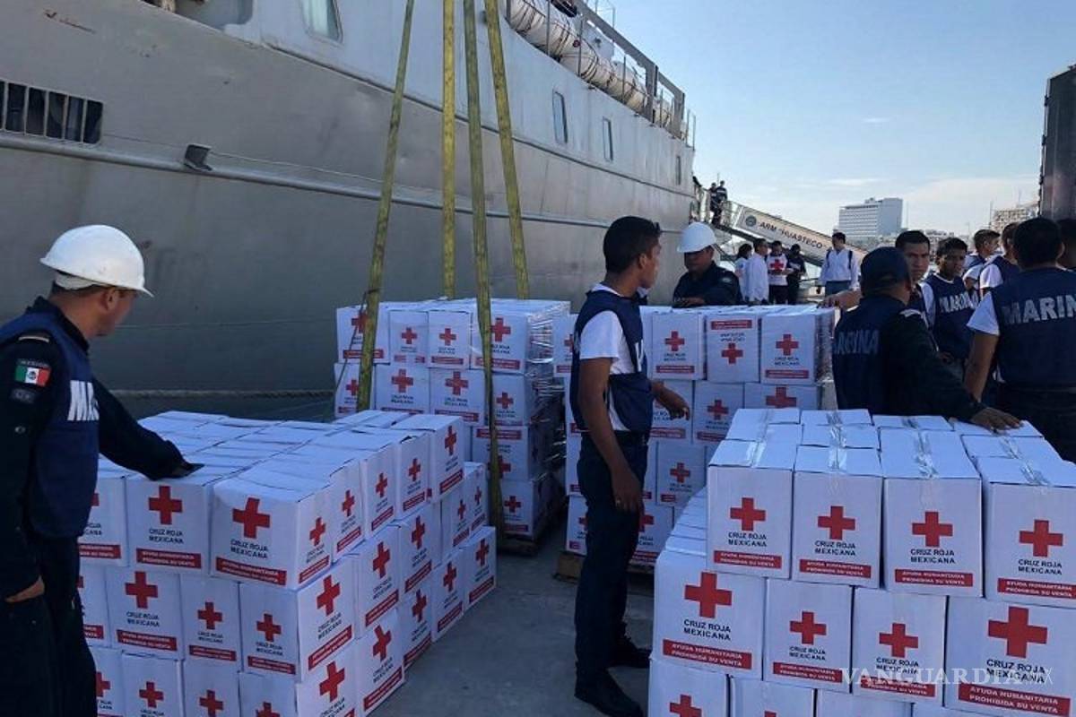 Buque de Semar llega a Bahamas con ayuda para afectados por huracán