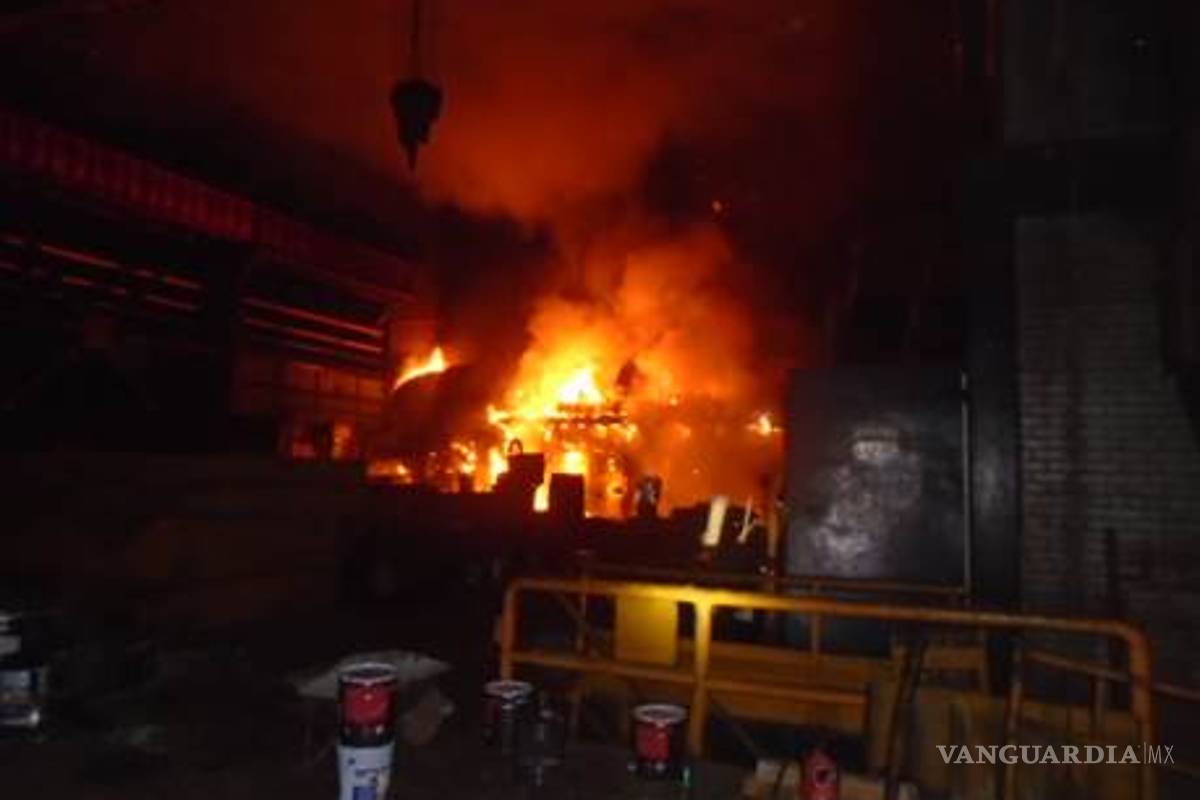 Se incendia molino de la Planta de Laminación en Frío 2 de AHMSA