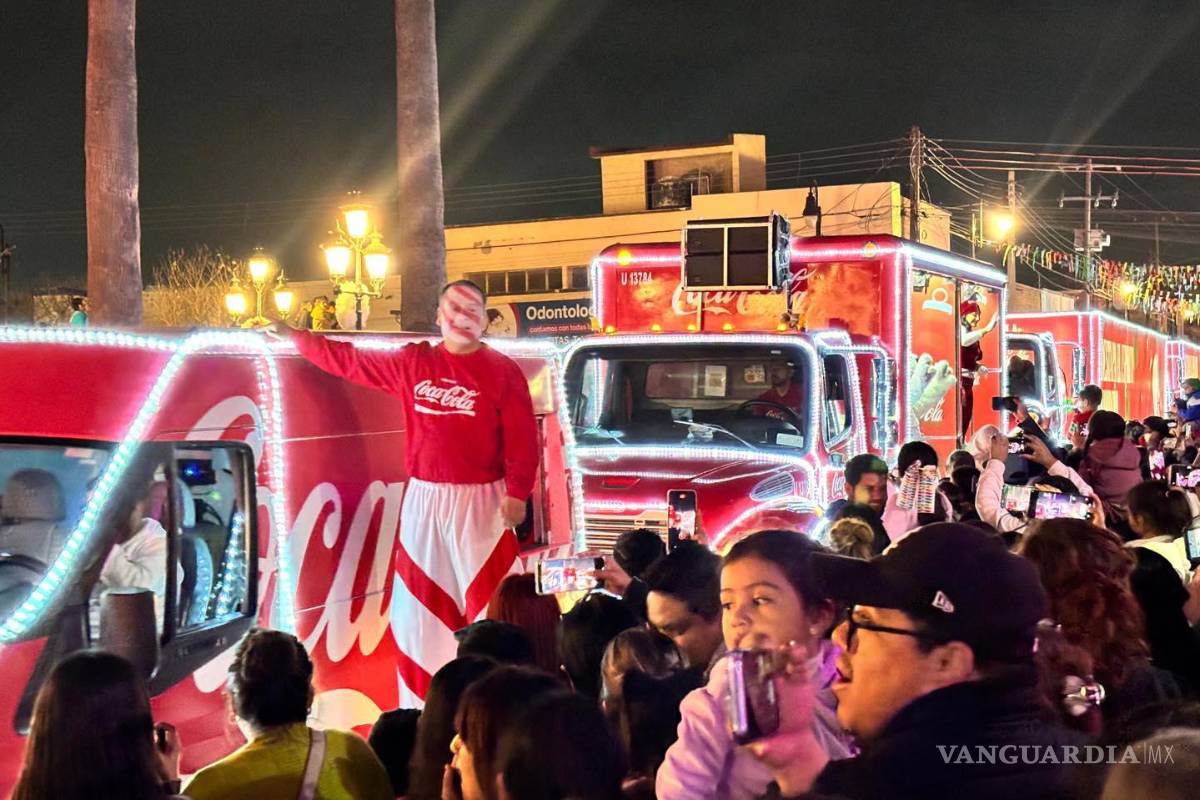 Saltillo recibe este 7 de diciembre la Caravana Coca-Cola, con ruta confirmada
