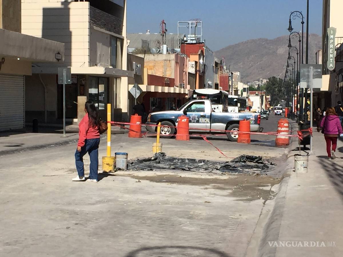 $!Continúan obras en la calle de Aldama