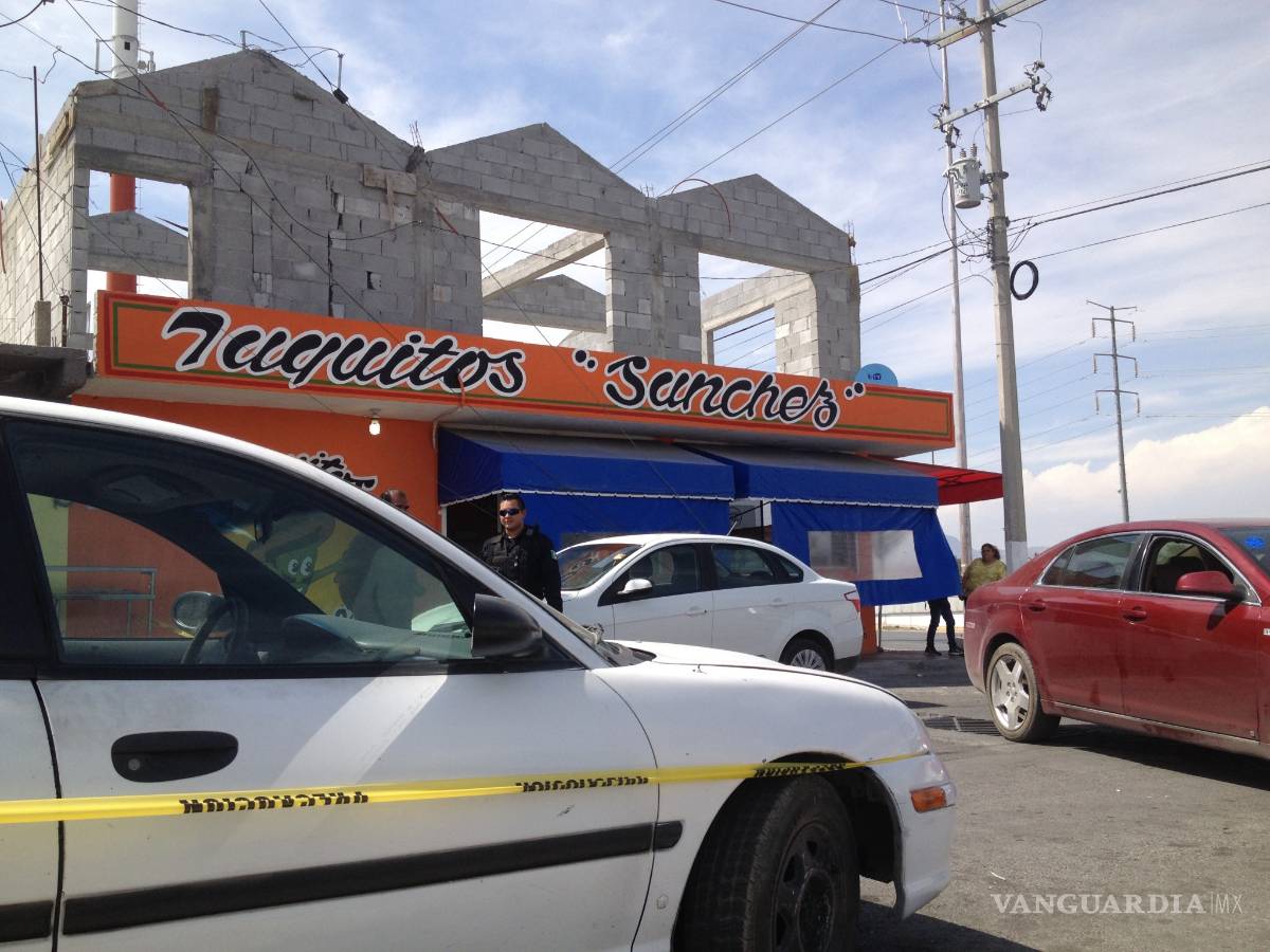 $!De un balazo en el pecho, matan a propietario de taquería en Saltillo