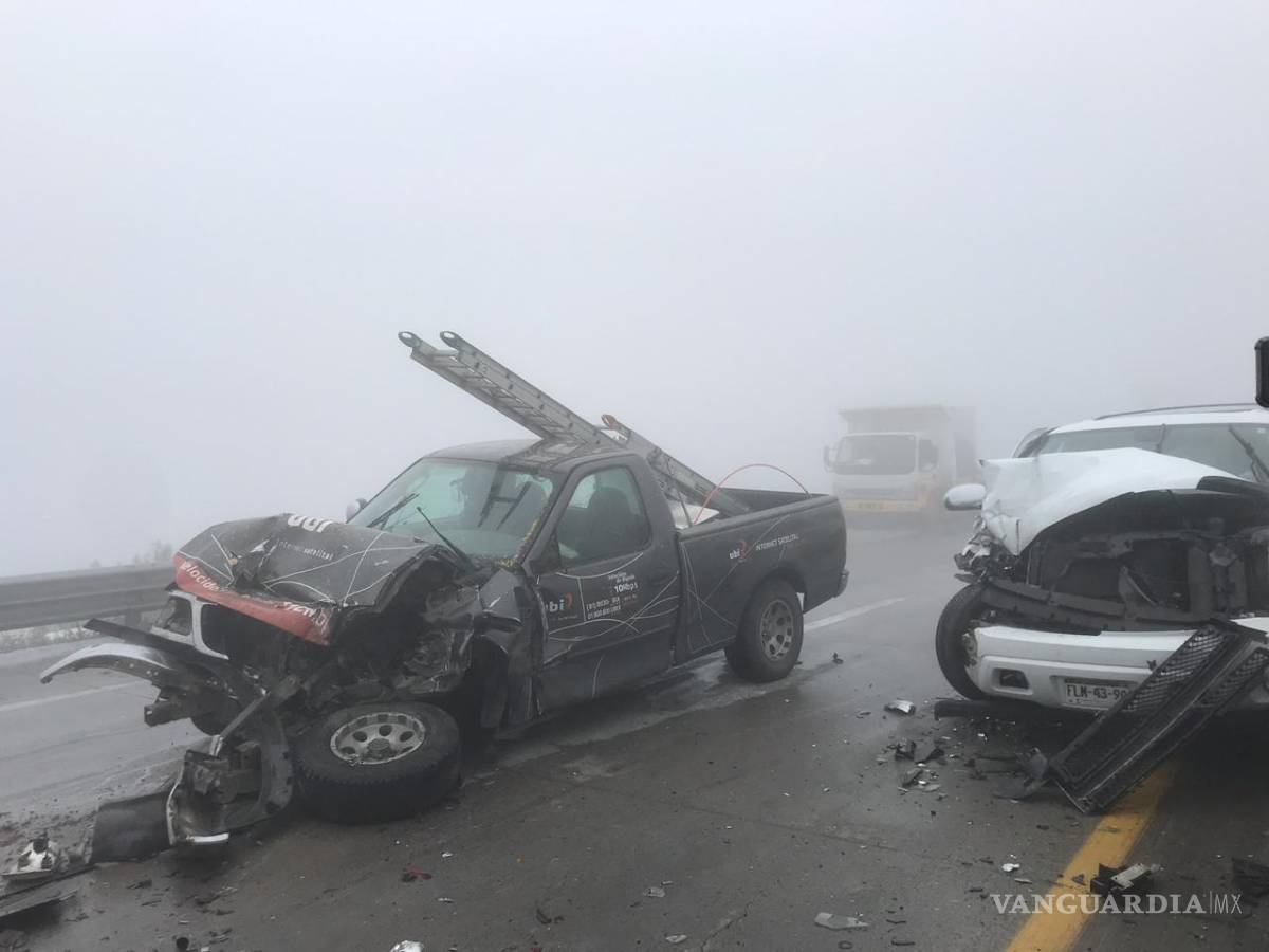 $!Accidentes paralizan la autopista Monterrey-Saltillo