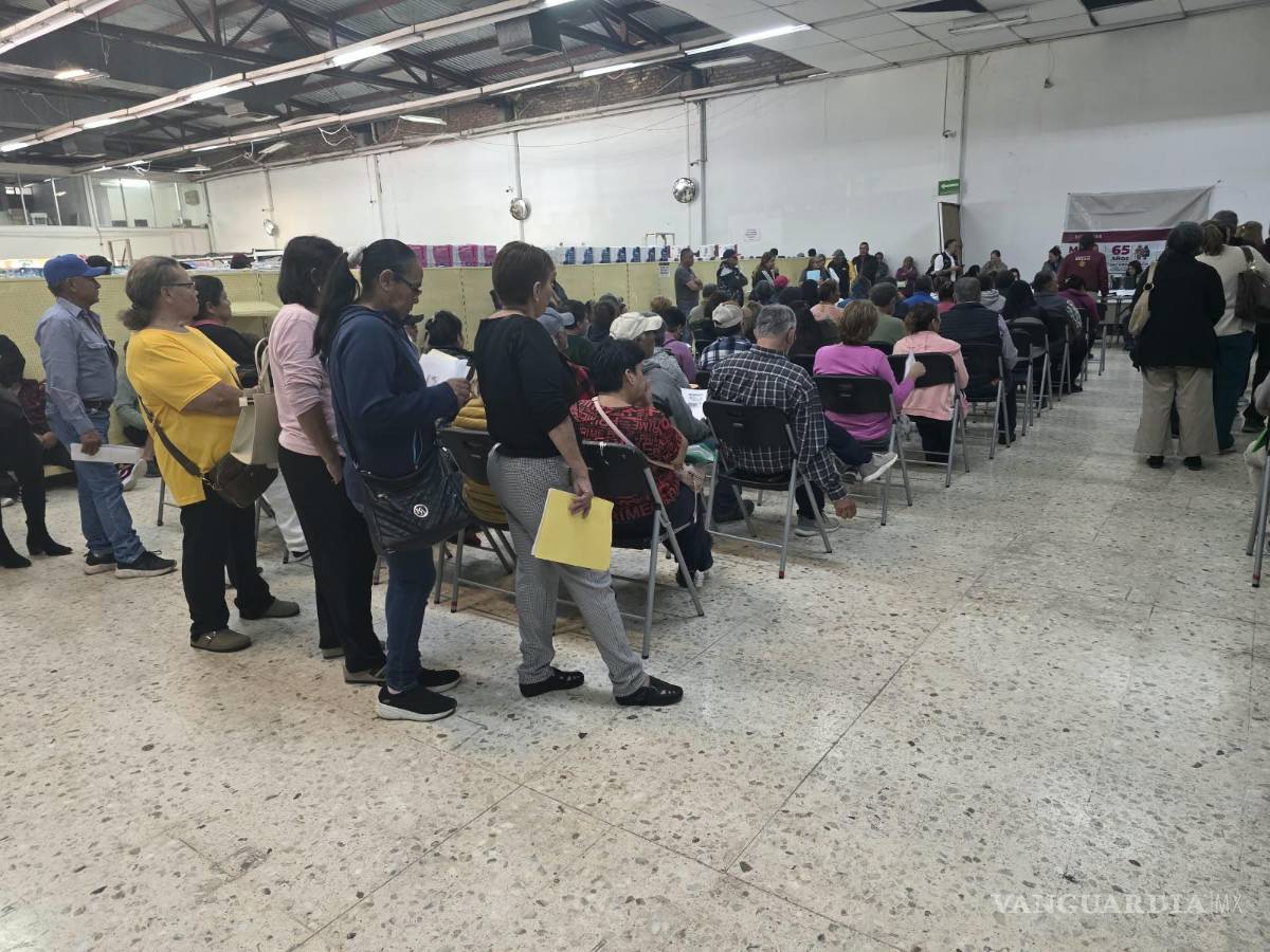 $!El módulo instalado en la tienda del ISSSTE, en la colonia Topochico, ha concentrado a numerosos solicitantes.